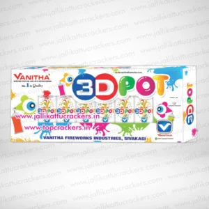 3D Pots Multicolour
